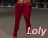 Jeans bourgogne