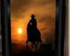 Sunset/Cowboy Silhouette