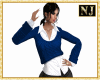 NJ]TOP Blue Sweater+shir