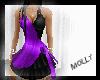 purple and black dress