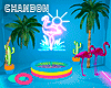 CH*Flamingo Pool Blue