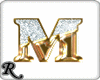 Gold Bling "M"