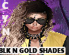 Blk n Gold Shades