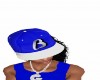 blue royal snapback