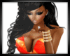 del Versace Orange Dress