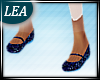 Kids Blue Glitz Flats