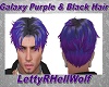 Galaxy Purple&Black Hair