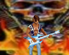 Blue Lightning Guitar