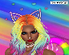 Rainbow Neon Kitty Ears