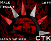[CTK] Red/Slvr Spikes L