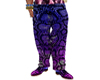 Snakeskin Pants BluePink