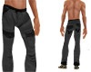 Black Cargo Cuffed Pants