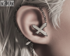 Goth Ear Cross Silver
