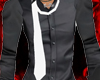 Black shirt w/ white tie