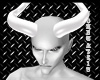 White Demon Head + Horns