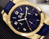 Designer watch gold