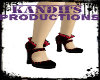 Red Glam Goth Shoes