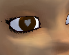 Brown heart eyes