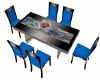 Blue Dining Table
