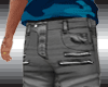 Jeans Biker. Grey