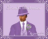 Lavender Tux Boutonniere