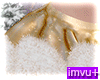Gold fur skirt
