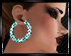 Hoops-Aqua Black Dots
