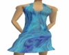 shorter blue swirl dress