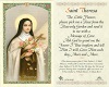 Prayer Card St Therese