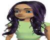 Purple Black Erin Hair