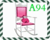Rocker bear chair /Pink