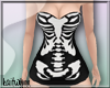 skeleton dress ; black