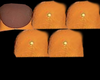 $ Orange Toes e