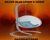 Silver Blue Lovers Chair