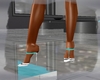 *F* Aqua Silver Heels