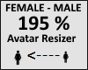 Avatar scaler 195%