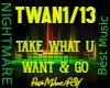 L-TAKE WHAT U WANT&GO/1