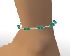 LL-Green  bead anklet