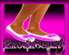 pink and white slippers