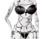 Chained dress w tattoos