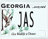 {v} Jas Licence Plate