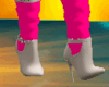 Black Pink Boots Luky