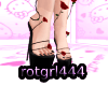 rose gothic heels | red
