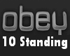 Obey 10 Standing Pose