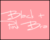 *L* Black+Pink Bra Top