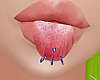 Tongue BLUE piercing
