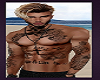 Tattoo Black Shorts Beach Wear