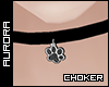 A| Choker + Paw Pendant