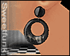 *SF*BalckCircle Earing*~