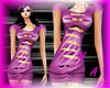 striped purple dress